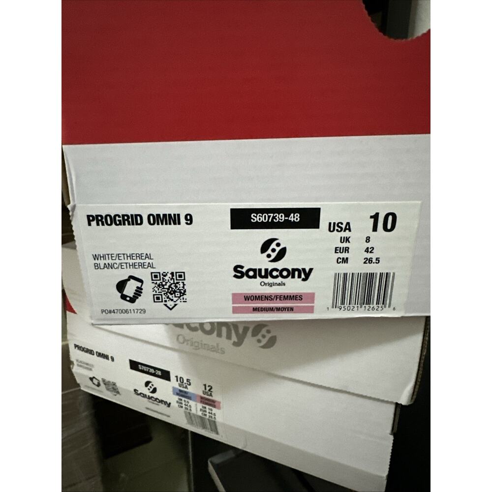 New Women's Size 10 Saucony Progrid Omni 9 White Pink Running Shoes S60739-48 - Picture 7 of 7